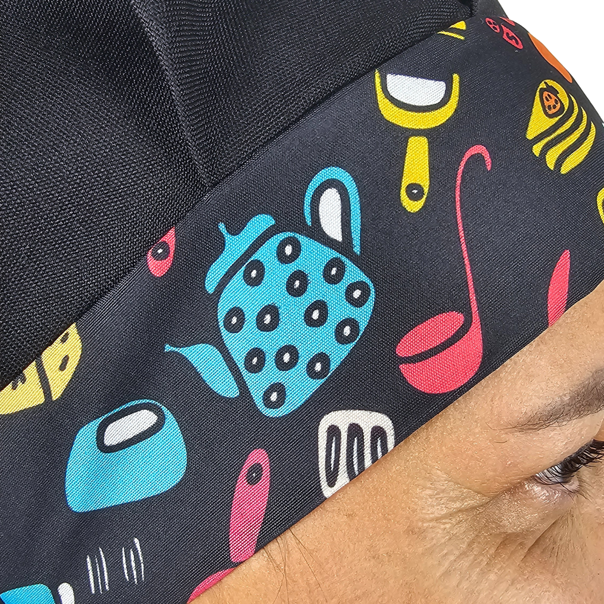 Kit Avental e Touca Gourmet Estampada - Utensílios - Imagem 2