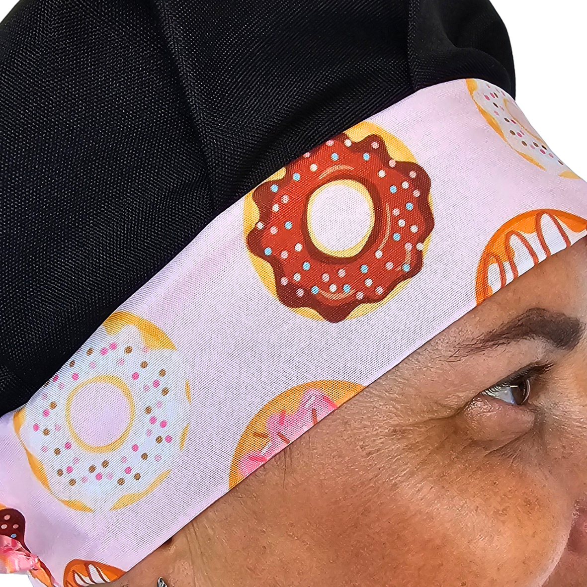 Kit Avental e Touca Gourmet Estampada - Donuts - Imagem 2