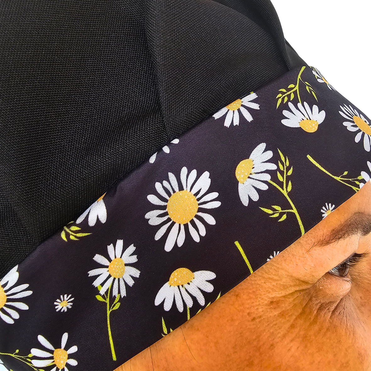 Kit Avental e Touca Gourmet Estampada - Margaridas - Imagem 2