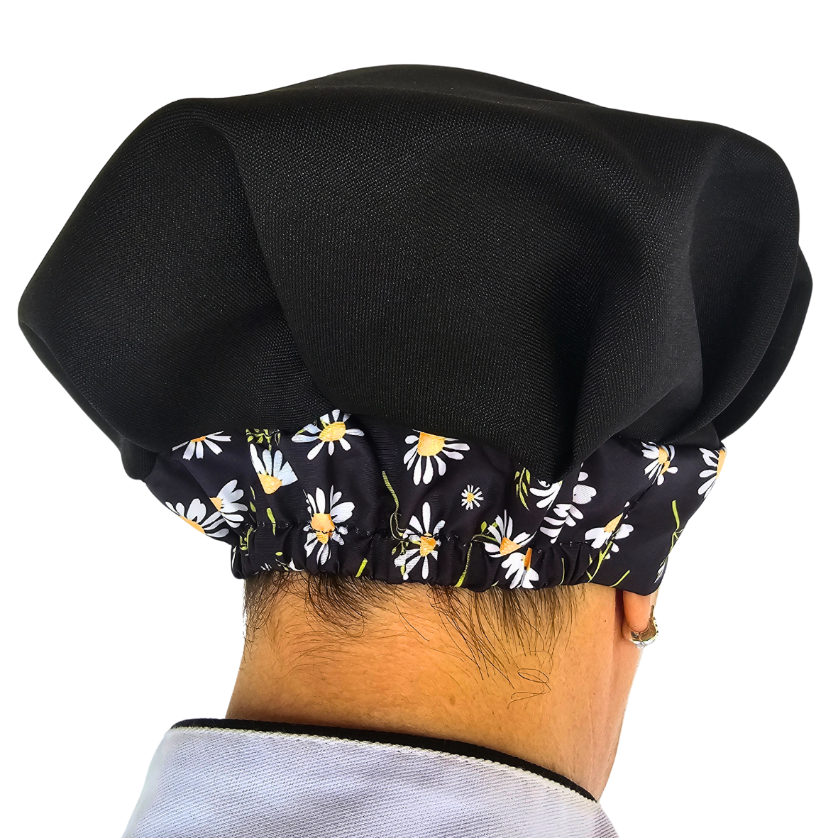 Kit Avental e Touca Gourmet Estampada - Margaridas - Imagem 3