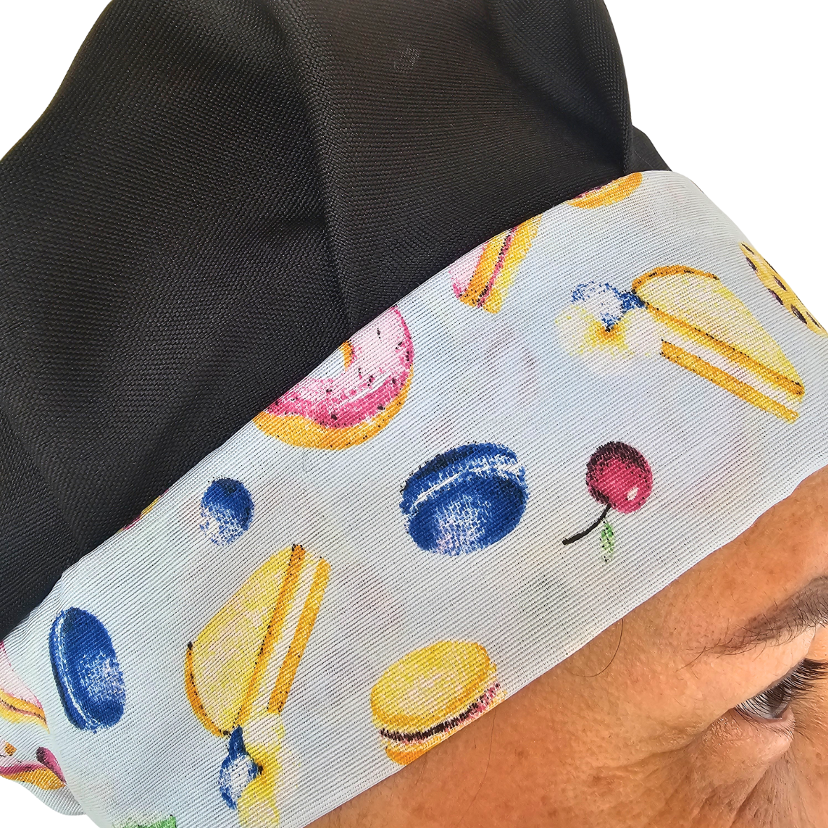 Touca Gourmet Estampada - Bolo Azul - Imagem 2