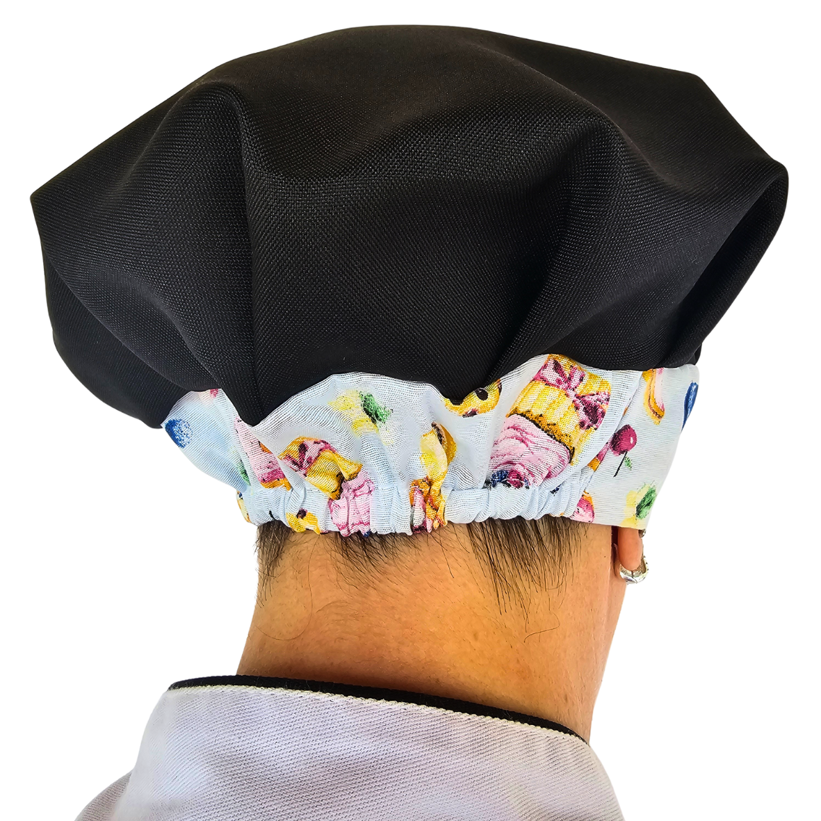 Touca Gourmet Estampada - Bolo Azul - Imagem 3