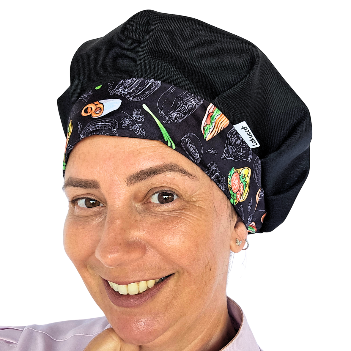 Touca Gourmet Estampada - Lanches